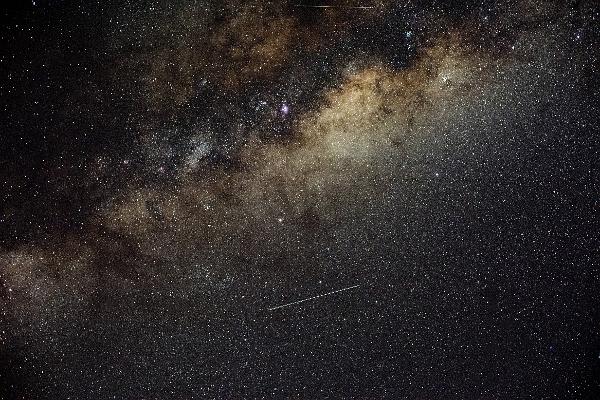 Milky Way and Galactic Plane A view of the milky way, skowing the darker area of the galactic plane also known as the great rift