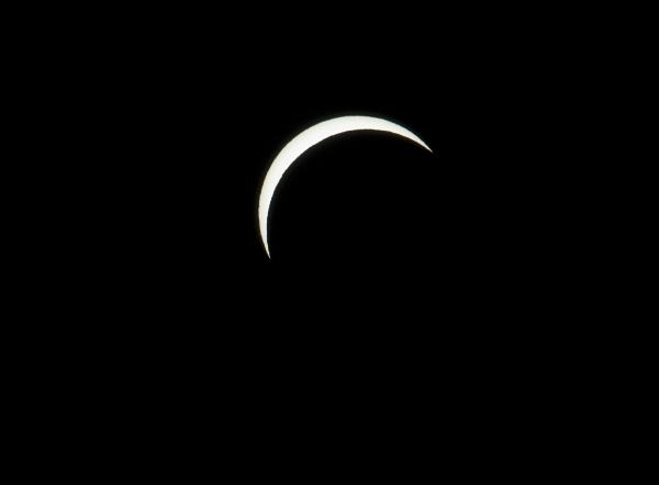 Solar Eclipse Crescent A view of the sun as sceen before a total solar eclipse