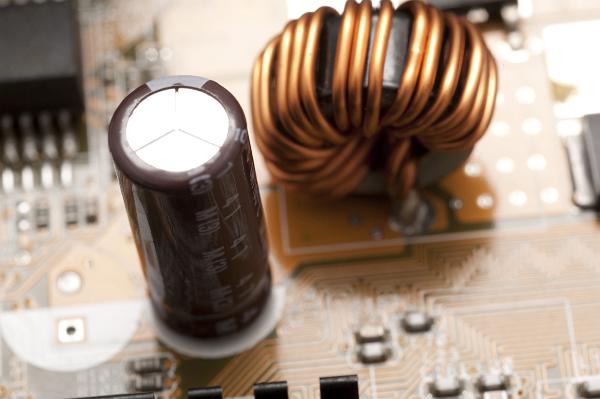 electronic filter an emi choke inductor and filter capacitor in a switch mode power supply, used to filter high frequency from interefering with other electronics near by or connected to the supply