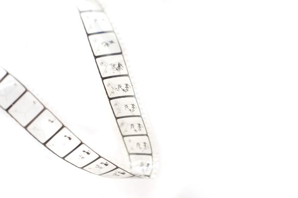 Kinetoscope film antigue moving film image from a Kinetoscope projector