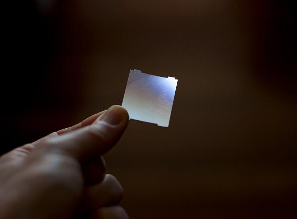 freznel lens a thin plastic sheet with microscopic groves is seen here bending light from elsewhere in the room